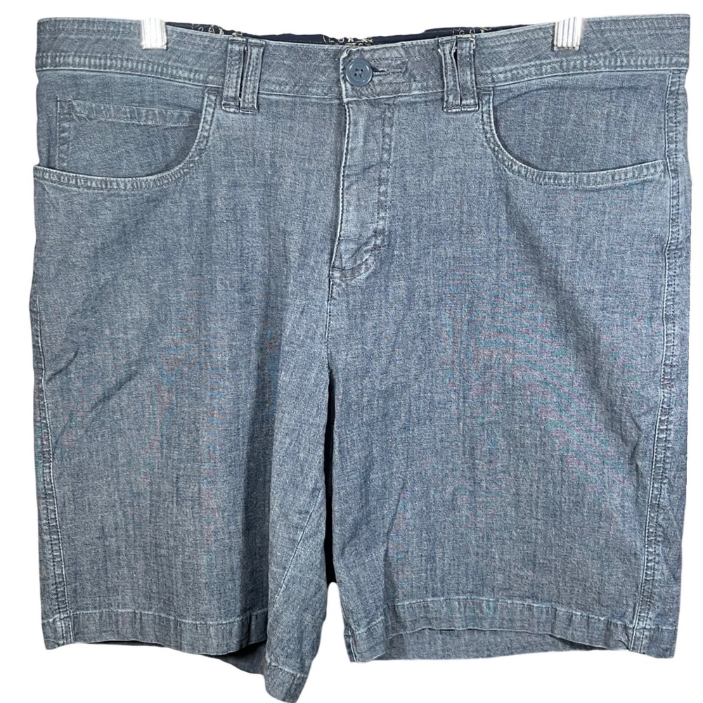 Riders by Lee Womens Blue Denim Shorts Size 14M Stretch Casual Mid Rise